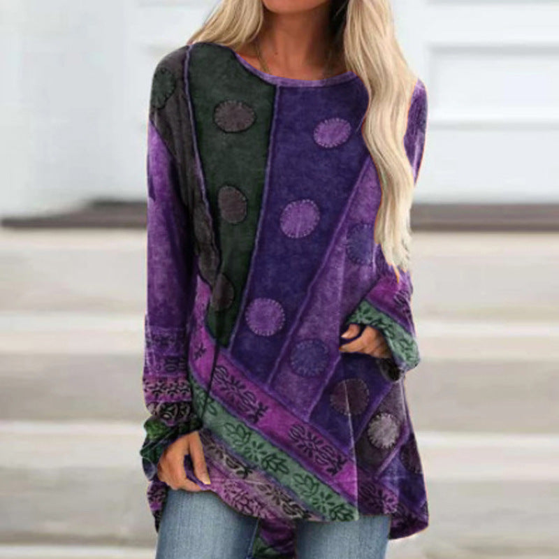 Vintage Loose Long Sleeve T-Shirt