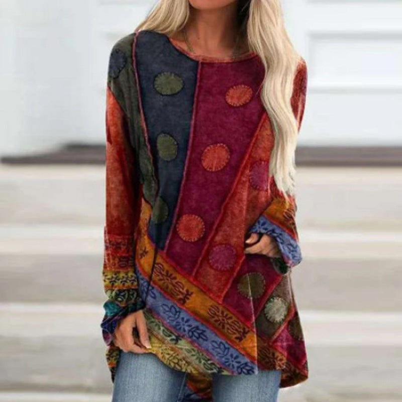 Vintage Loose Long Sleeve T-Shirt
