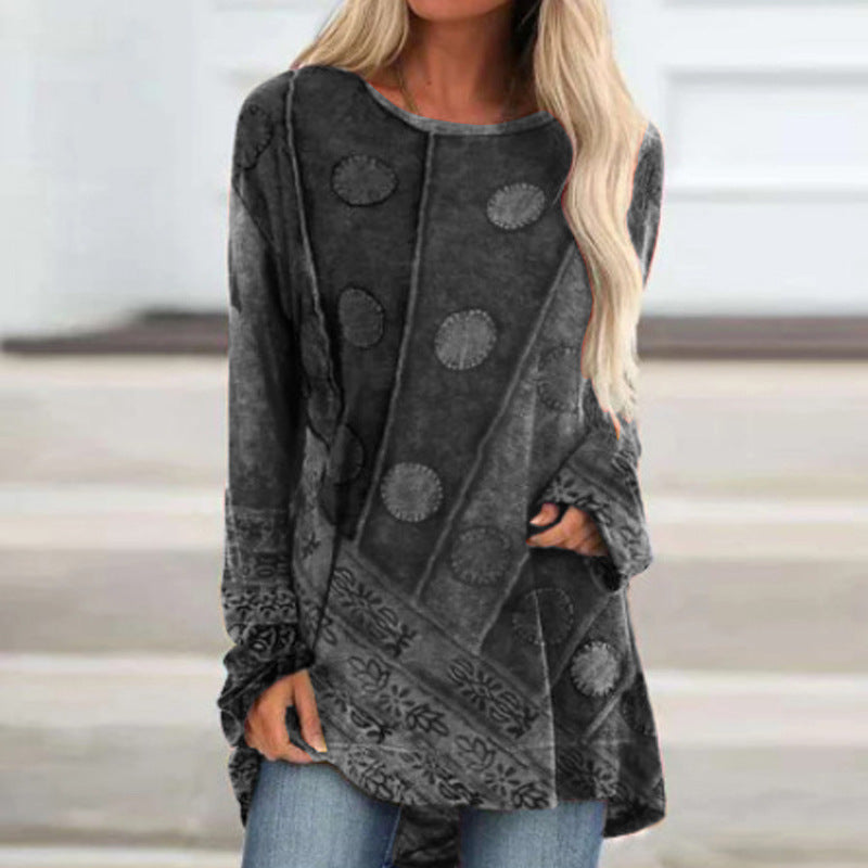 Vintage Loose Long Sleeve T-Shirt