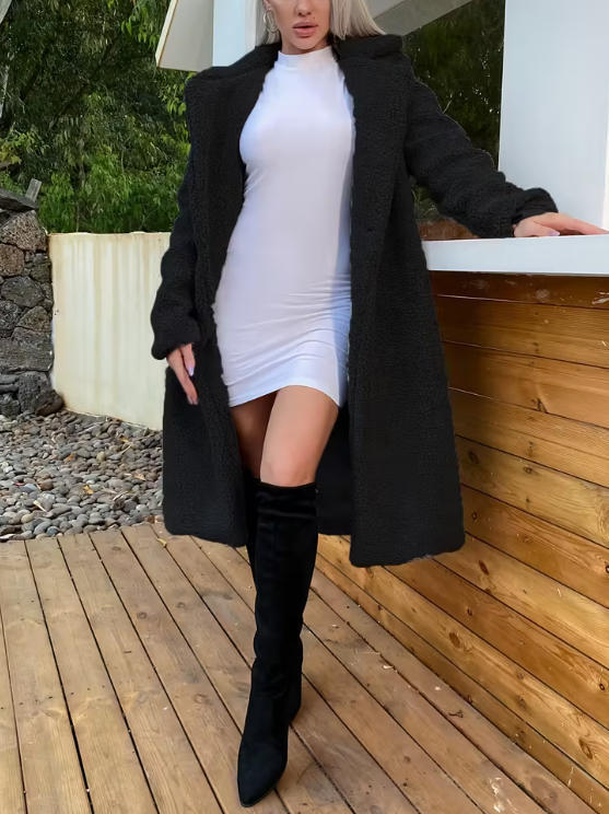Loose Long Coat With Lapel